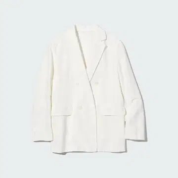 유니클로 린넨 블렌드 자켓