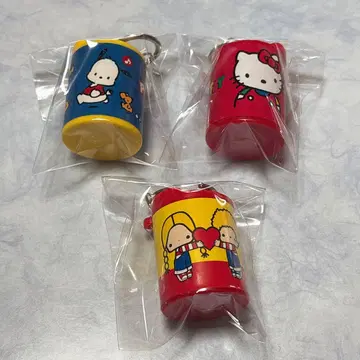 산리오 코인 실린더 코인 케이스 3개 세트 가챠가챠