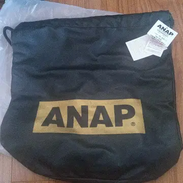 ANAP 블랙 드로우 스트링 백