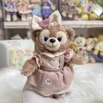 상하이 디즈니 내추럴 컬러 셰리 메이 봉제 인형 키체인