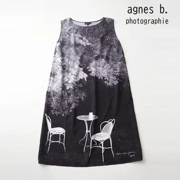 agnes b. 애니에스 베 전사 프린트 원피스 불가리아 제