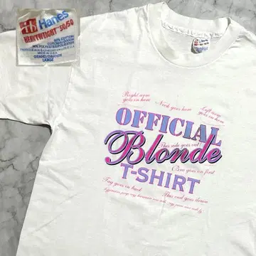 90s USA제 Hanes 헤인즈 싱글 스티치 티셔츠 화이트 화이트