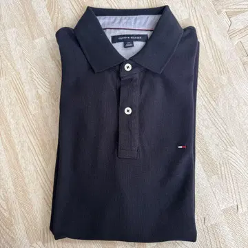 TOMMY 남성용 피케 셔츠 네이비