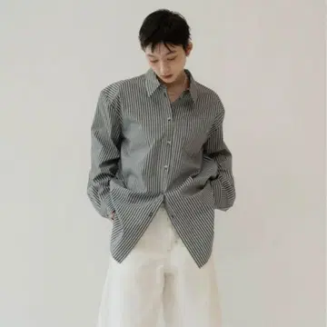 knuth marf 라벨 오버 셔츠(유니섹스)