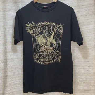 할리데이비슨 블랙 T 바이크 블랙 T 남성용 USA제