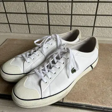 라코스테 Lacoste 화이트 가죽 스니커즈