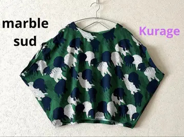 marble sud 해파리 패턴 돌먼 컷 티셔츠