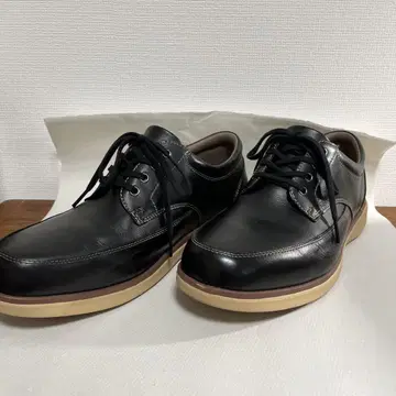 호킨스 블랙 가죽 드레스 신발
