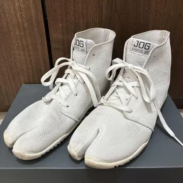 JOG 화이트 스포츠 슈즈 하이컷 MARUGO 24.5
