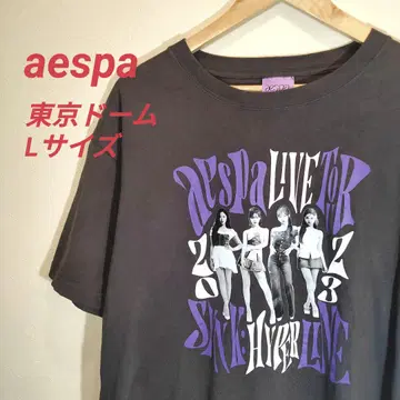 aespa 도쿄돔 라이브 2023 티셔츠 L 사이즈