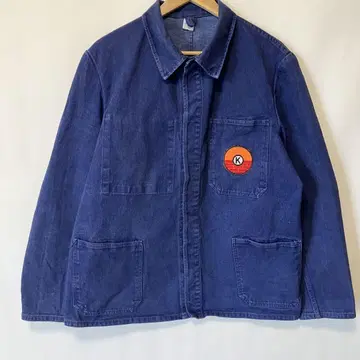 70s 80s 독일제 커버올 데님 자켓 워크 자켓 L