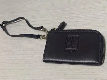 가죽 프래그먼트 케이스 블랙 카드 케이스 다크 브라운