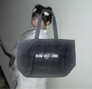 SHOW WHAT I HAVE 토트백 블랙