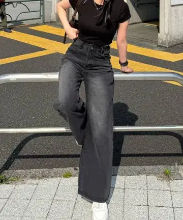 RiLi 워시드 와이드 데님