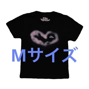 Elle Teresa 치비 티 Heart Black 티셔츠 M