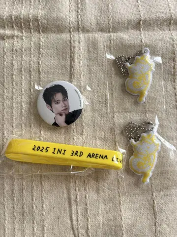 INI 기무라 마사야 러버 밴드 키링 미니 캔뱃지