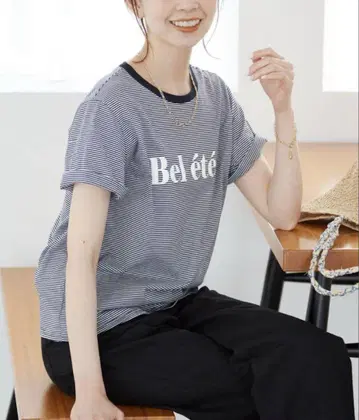 Slobe iena Bel ete 로고 티셔츠 보더 슬로브 이에나