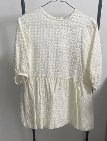 UNITED ARROWS 자카드 페플럼 블라우스