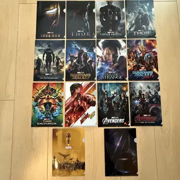 마블 marvel 역대 포스터 미니 클리어 파일 영화 컬렉션