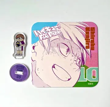 하이큐 아트 코스터 미니 아크릴 스탠드 화이트 후토 켄지로