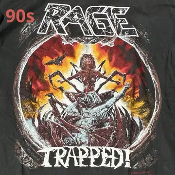 90s RAGE 밴딩 티셔츠 메탈