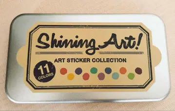 우타프리 Shining Art 캔에 들어있는 다이 컷 스티커 컬렉션