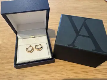 Vendome Aoyama 핑크 골드 후프 귀걸이