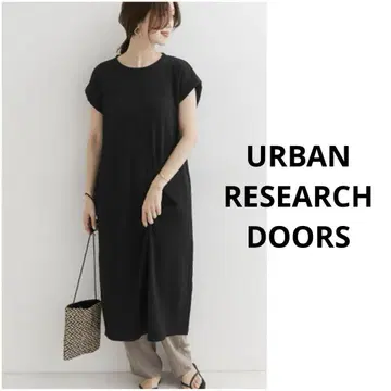 URBAN RESEARCH DOORS 트위스트 슬리브 써멀 원피스