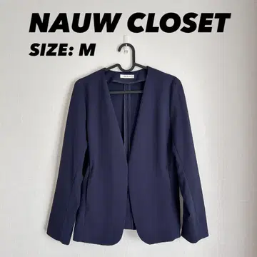 NAUW CLOSET 노카라 자켓 네이비 M 사이즈 여성용