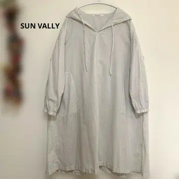 SUN VALLY A 라인 코튼 로브 원피스