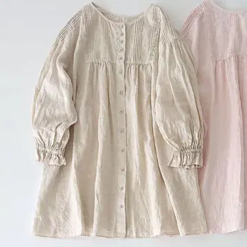 사만사 모스모스 ETHICAL CRAFTS 아스델 가공 전후 착용 튜닉