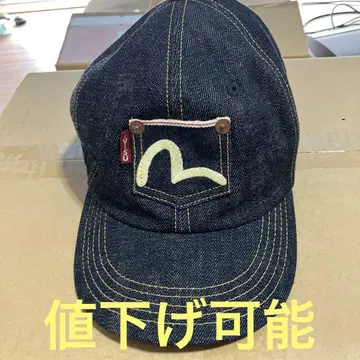 EVISU DENIMCAP 데님 야구 모자 로고 패치 포함