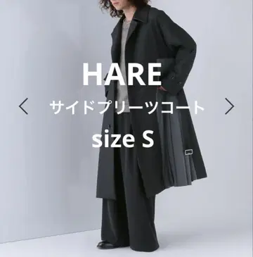 HARE 사이드 플리츠 스텐카라 코트