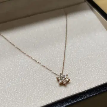 KAWASUMI 로즈 골드 다이아몬드 목걸이