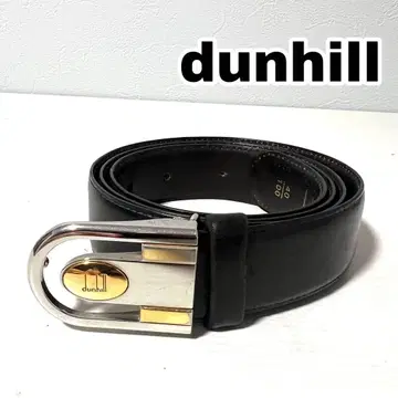 dunhill. 던힐 벨트 블랙 가죽 버클