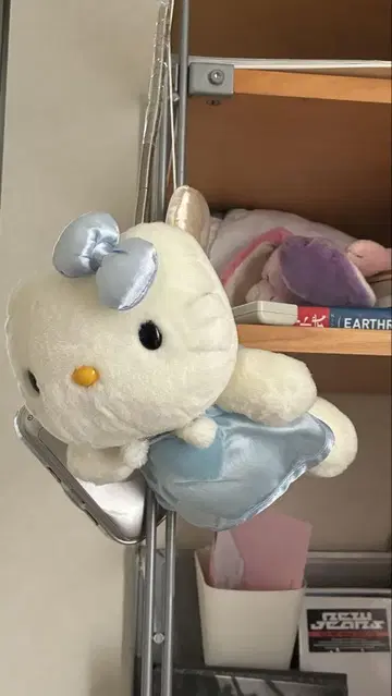 헬로키티 엔젤 캐니스터 블루 천사 봉제 인형(초레어)