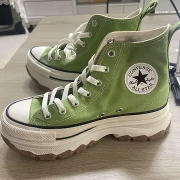 CONVERSE ALL STAR 그린 컬러 하이컷 스니커즈