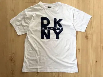 90s DKNY JEANS 다나 카란 로고 티셔츠 싱글 스티치