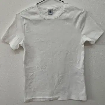 새상품급 쁘띠 바토 Petit Bateau 크루넥 화이트 티셔츠
