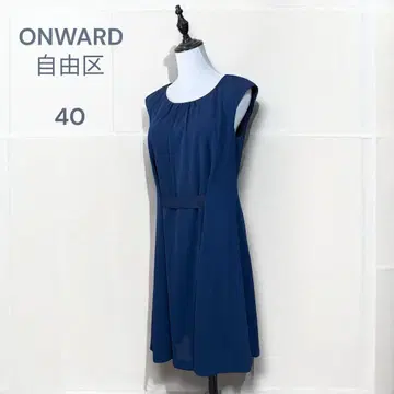 자유구 원피스 네이비 [40] 슬리브리스 일본제 온워드 카시야마