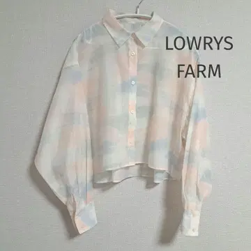 LOWRYS FARM 시어 셔츠 숏 기장