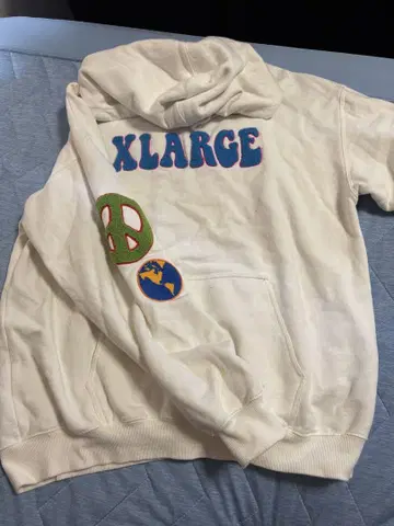 XLARGE 후드티 화이트