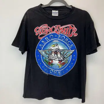 1989-1990 AEROSMITH AERO FORCE ONE 티셔츠 L
