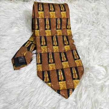 Ermenegild Zegna 제냐 넥타이 실크 올 패턴 깃 너비 9.5