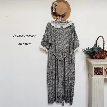 handmade 미니 꽃무늬 원피스 코튼 비에라 free