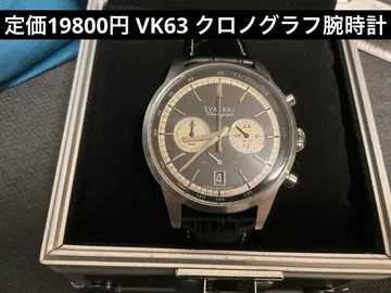 팬더 크로노그래프 블랙 손목시계 VK63 거의 미사용