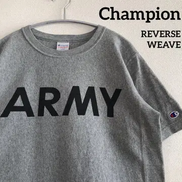 챔피온 리버스 위브 스미키 프린트 티셔츠 ARMY 밀리터리