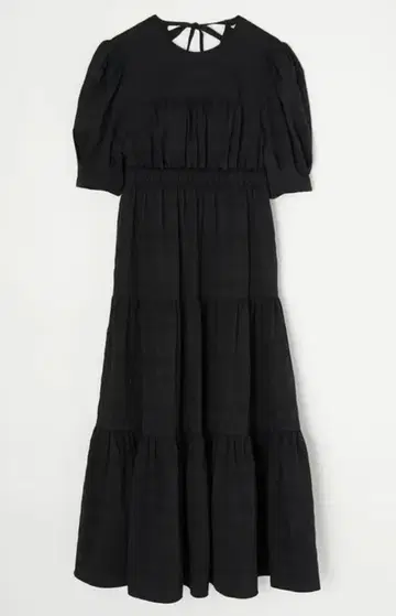 MOUSSY TUCKED SLEEVE TIERED DRESS 드레스