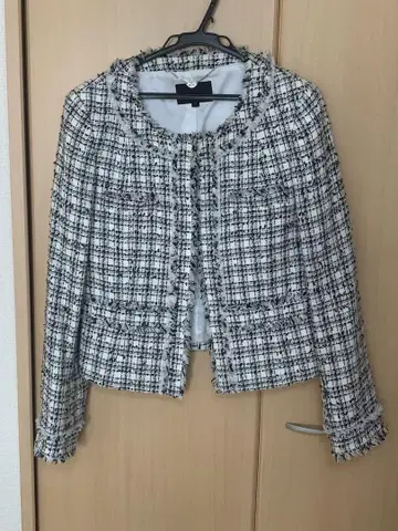 노카라 체크 자켓