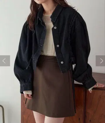 카스타네 셔링 데님 자켓